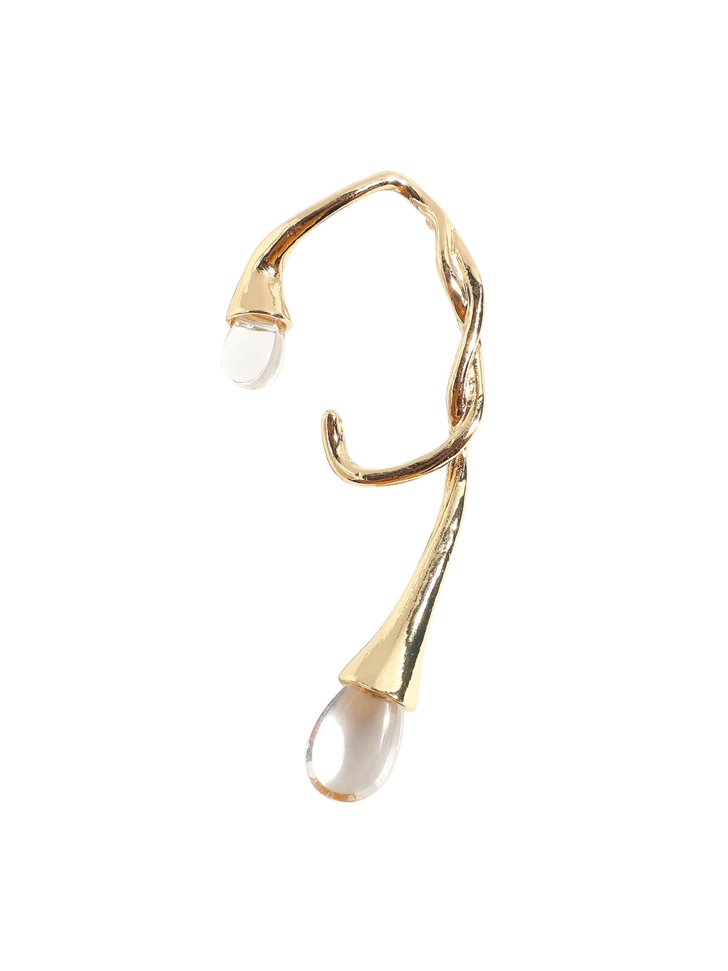 Boucles d'oreilles 'Hamsika' SOHI en or : devant