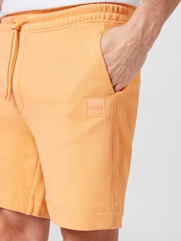 BOSS Normalny krój Spodnie 'Sewalk' w kolorze pomarańczowy