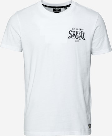 Superdry Shirt 'Black Out' in White: front