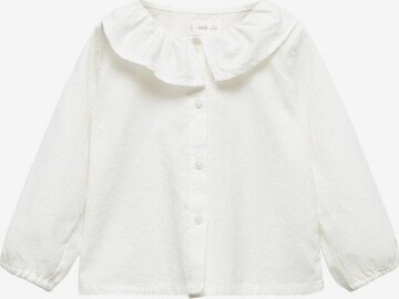 MANGO KIDS Блуза 'Whity' в бяло: отпред