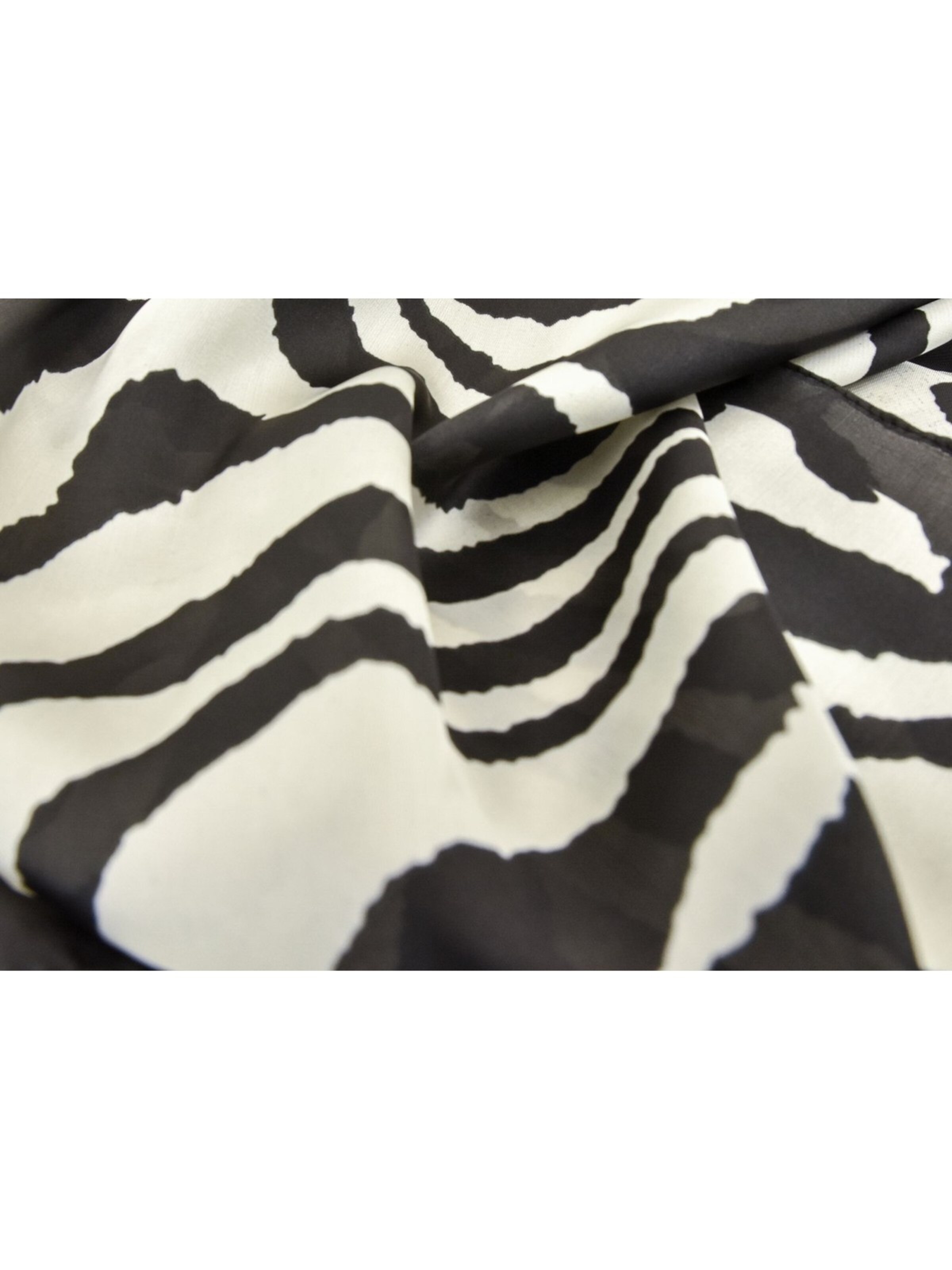 styleBREAKER Tuch 'Halstuch Zebra Muster Satin Optik'‌‌‌‌‌‌‌ in Schwarz