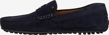 Hackett London Mocassins in Blauw: voorkant