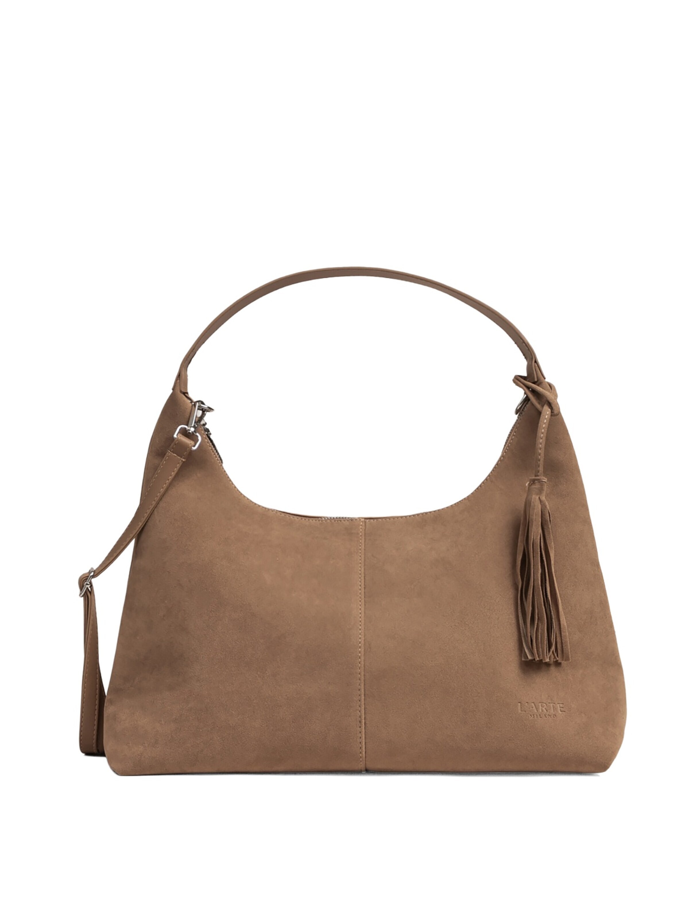 L'Arte Milano Shoulder Bag in Brown: front