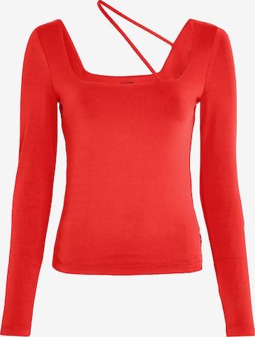 Tommy Jeans Shirt in Rood: voorkant