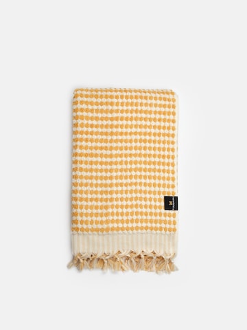 MARSIKOH Beach Towel 'PomPom' in Yellow: front