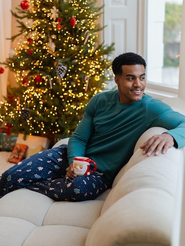 Happy Shorts Pajama Pants in Blue