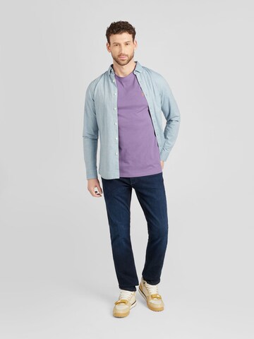 FARAH - Ajuste regular Camisa 'STEEN' en azul