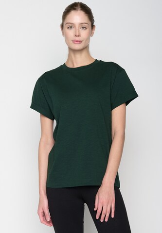 T-shirt 'Stop' GREENBOMB en vert : devant