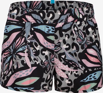 ARENA Board Shorts 'WATER PRINTS' in Black: front