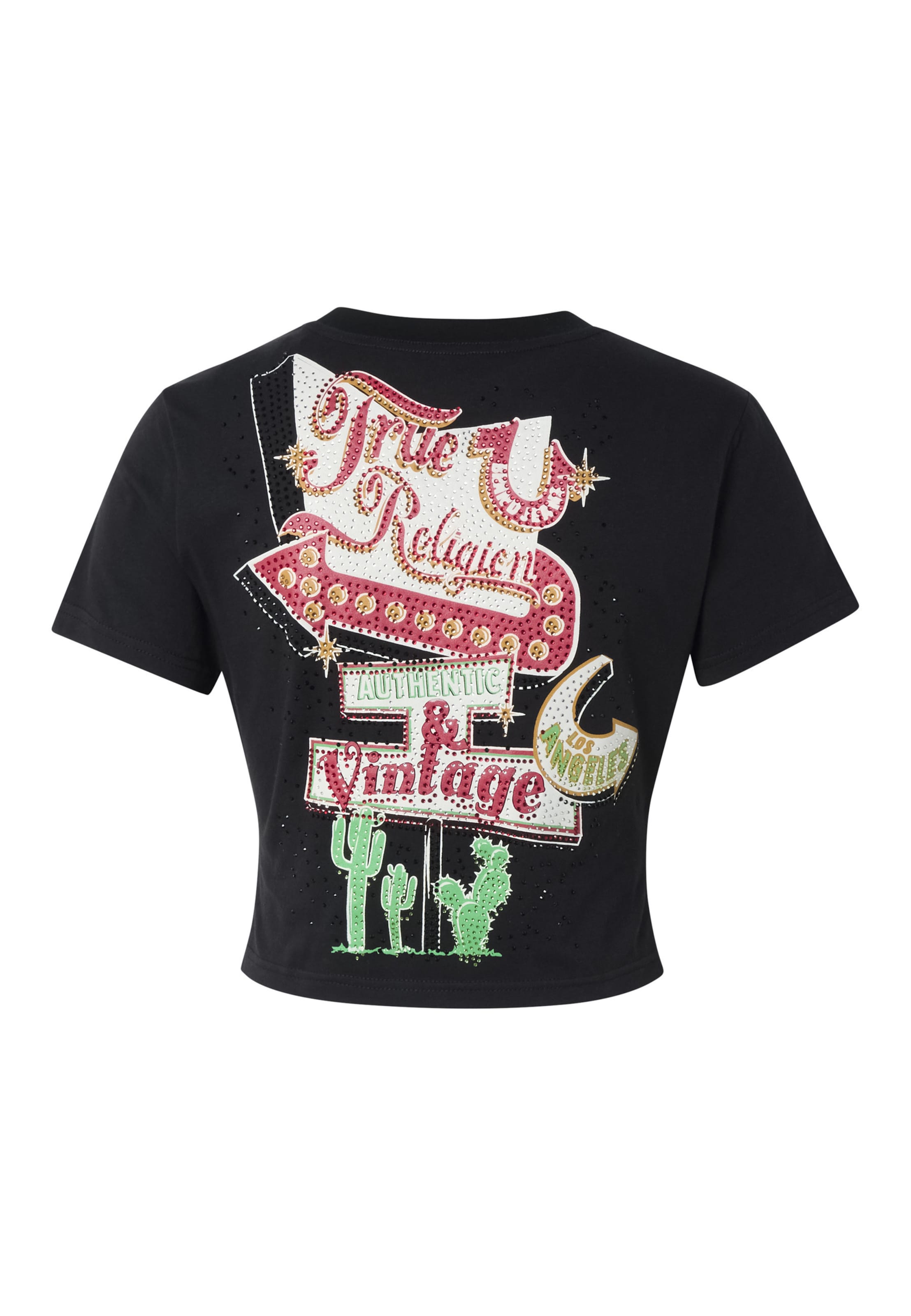 Maglietta 'Crystal True Girl Club' di True Religion in nero