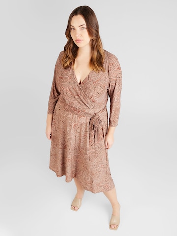 Lauren Ralph Lauren Plus Šaty 'LYNA' – hnědá: přední strana