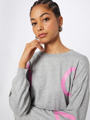 Key Largo Pullover 'WISH' in Grau