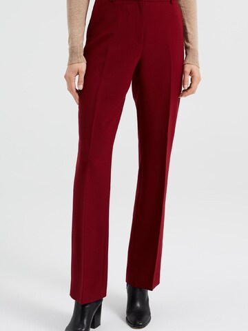 WE Fashion Flared Pantalon in Rood: voorkant