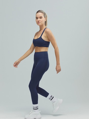 DRILLS Apparel Skinny Leggings 'ACTIVE Scrunch Leggings' in Blue