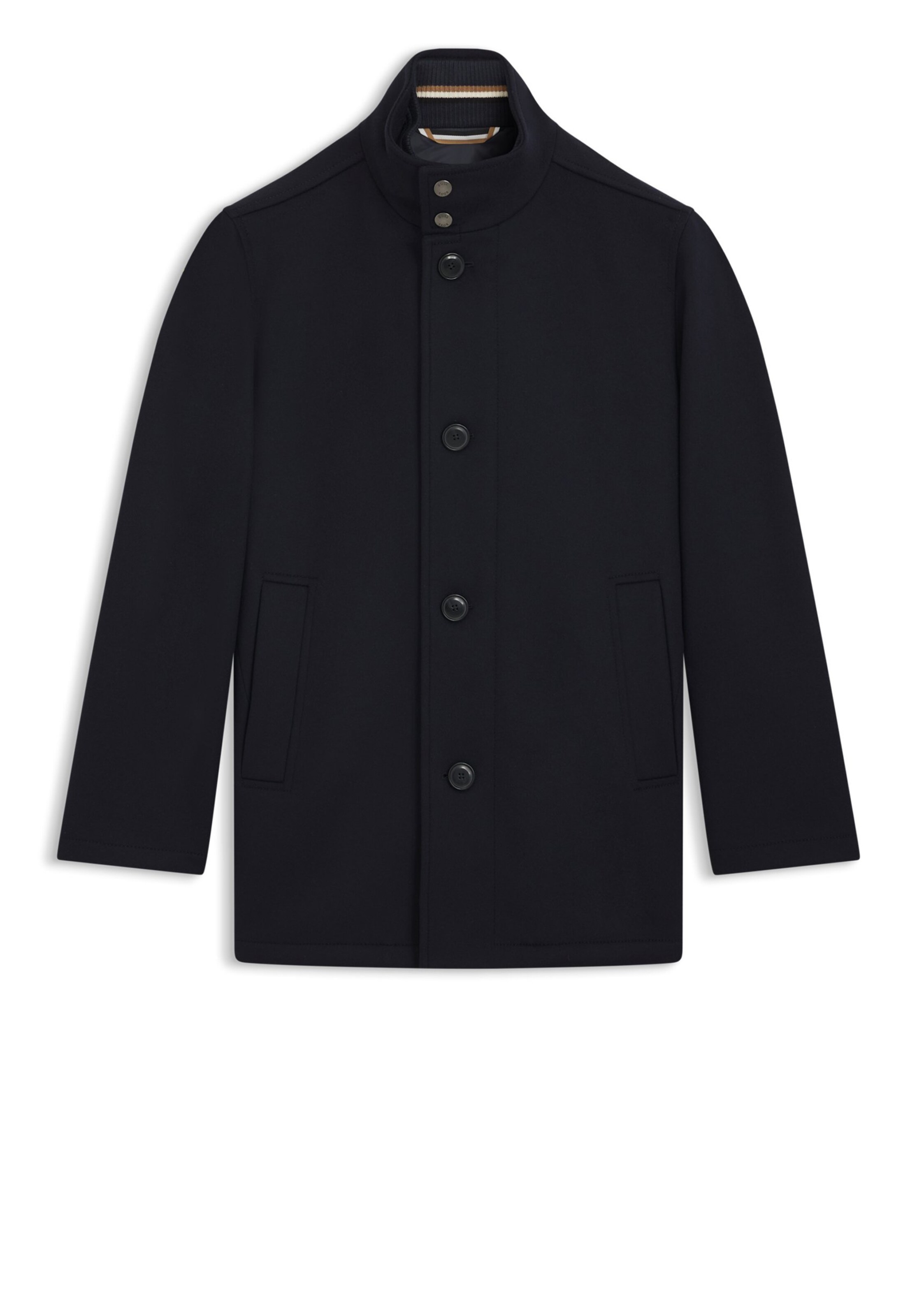 BOSS Between-Seasons Coat in Blue: front