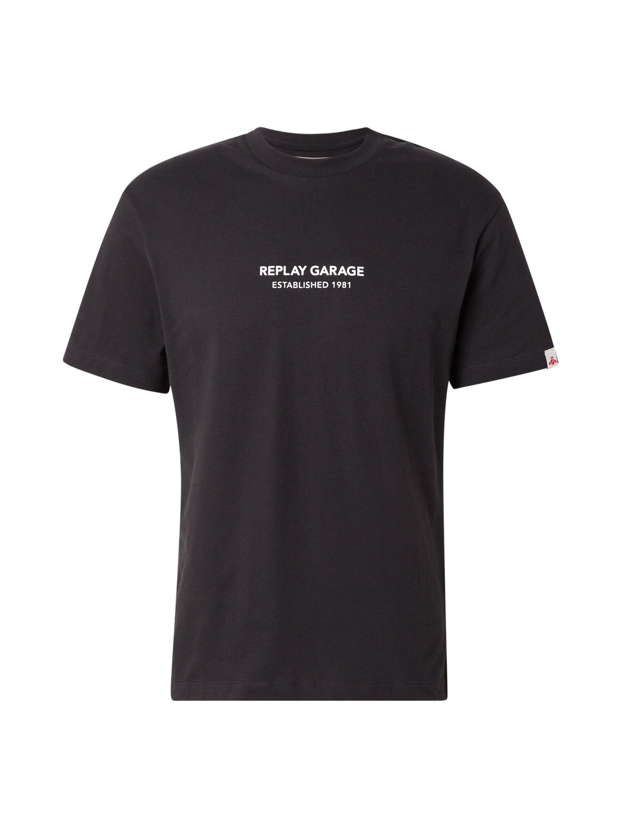 Maglietta di REPLAY in nero: frontale