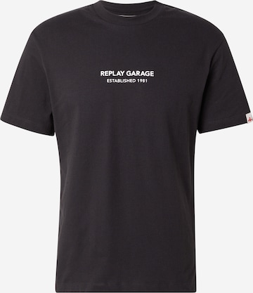 REPLAY T-Shirt in Schwarz: Vorderseite
