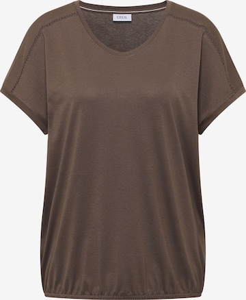 CECIL T-Shirt in Braun: Vorderseite