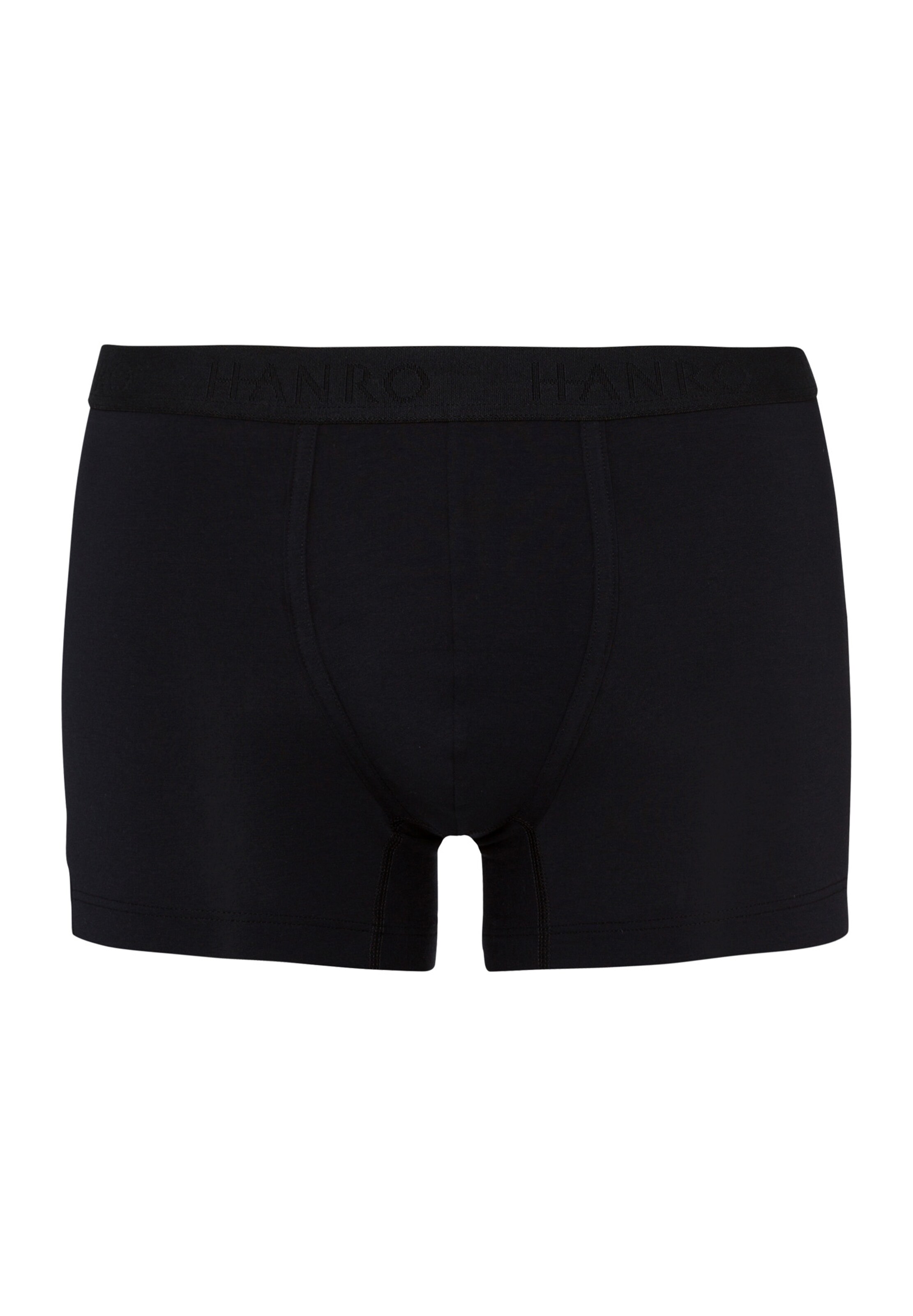 Hanro - Boxers 'Cotton Essentials' em preto: frente