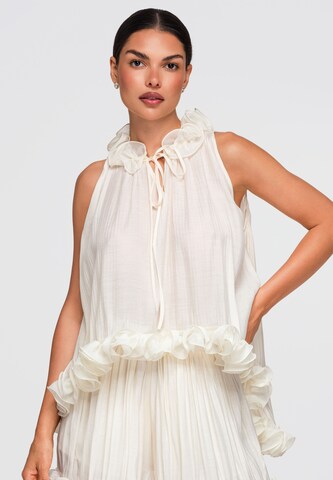 Ombre Bluse in Beige