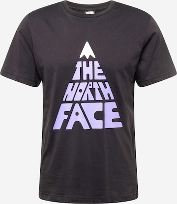 THE NORTH FACE Тениска 'MOUNTAIN PLAY' в черно: отпред