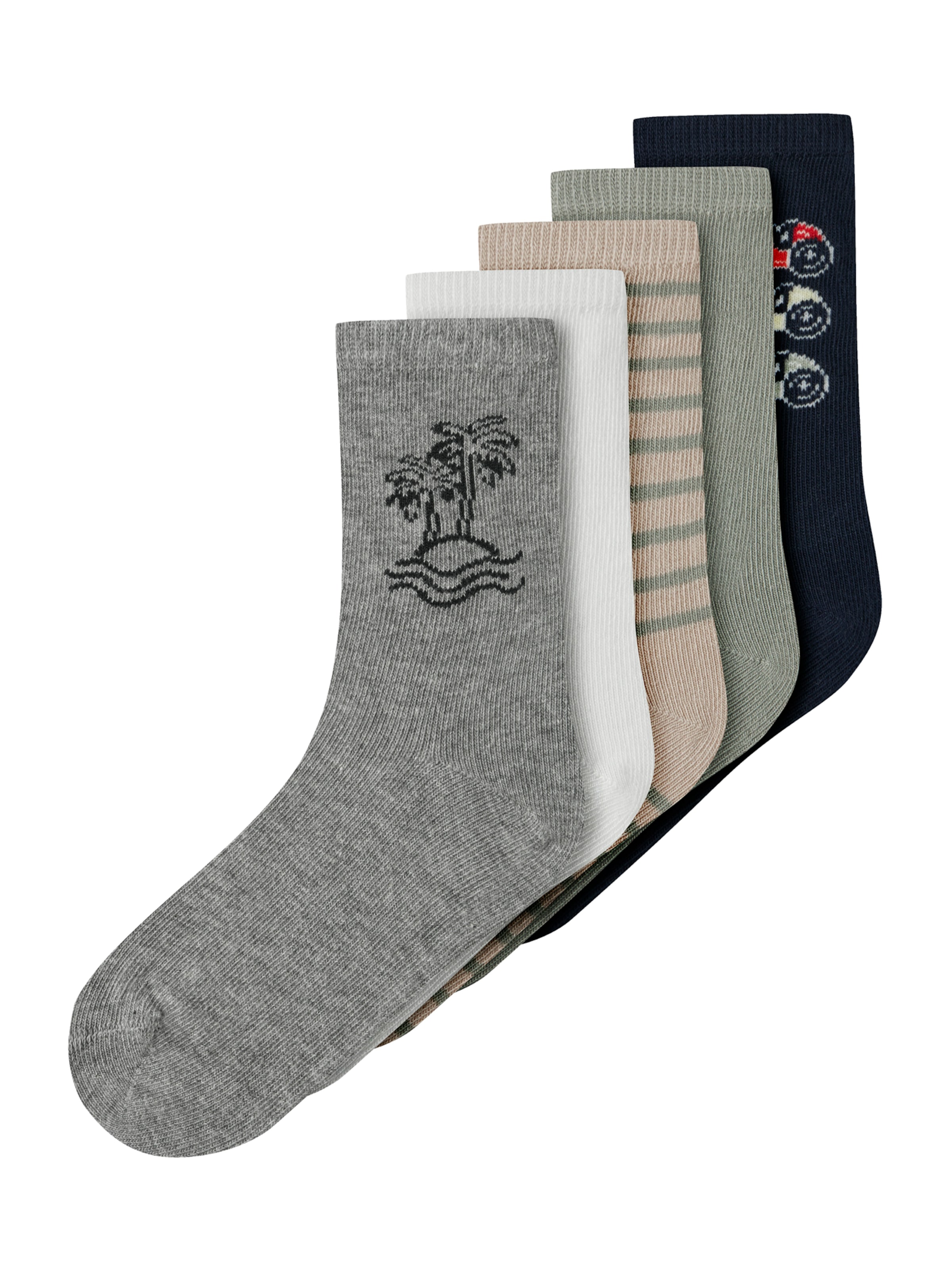Chaussettes 'NMMVAGN' NAME IT en beige : devant