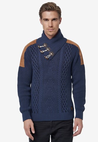 Rusty Neal Sweater in Blue: front