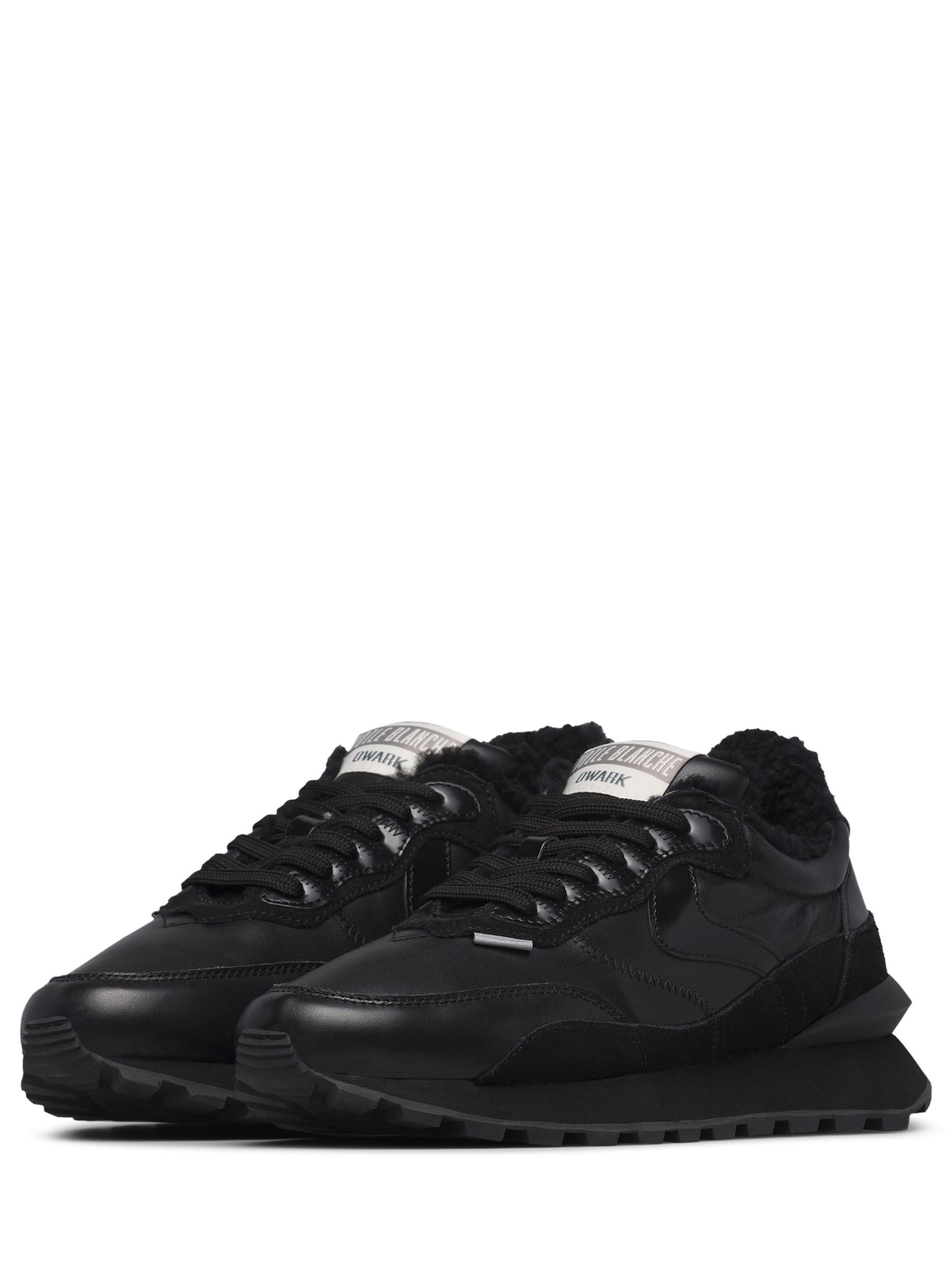 Voile blanche Platform trainers 'QWARK HYPE FUR MAN.' in Black