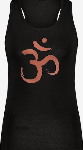 Urban Goddess Yoga & Activewear Sporttop 'OM Core sports Yoga and Pilates tank' in Schwarz: Vorderseite