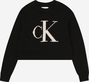 Calvin Klein Jeans Sweter w kolorze czarny: przód