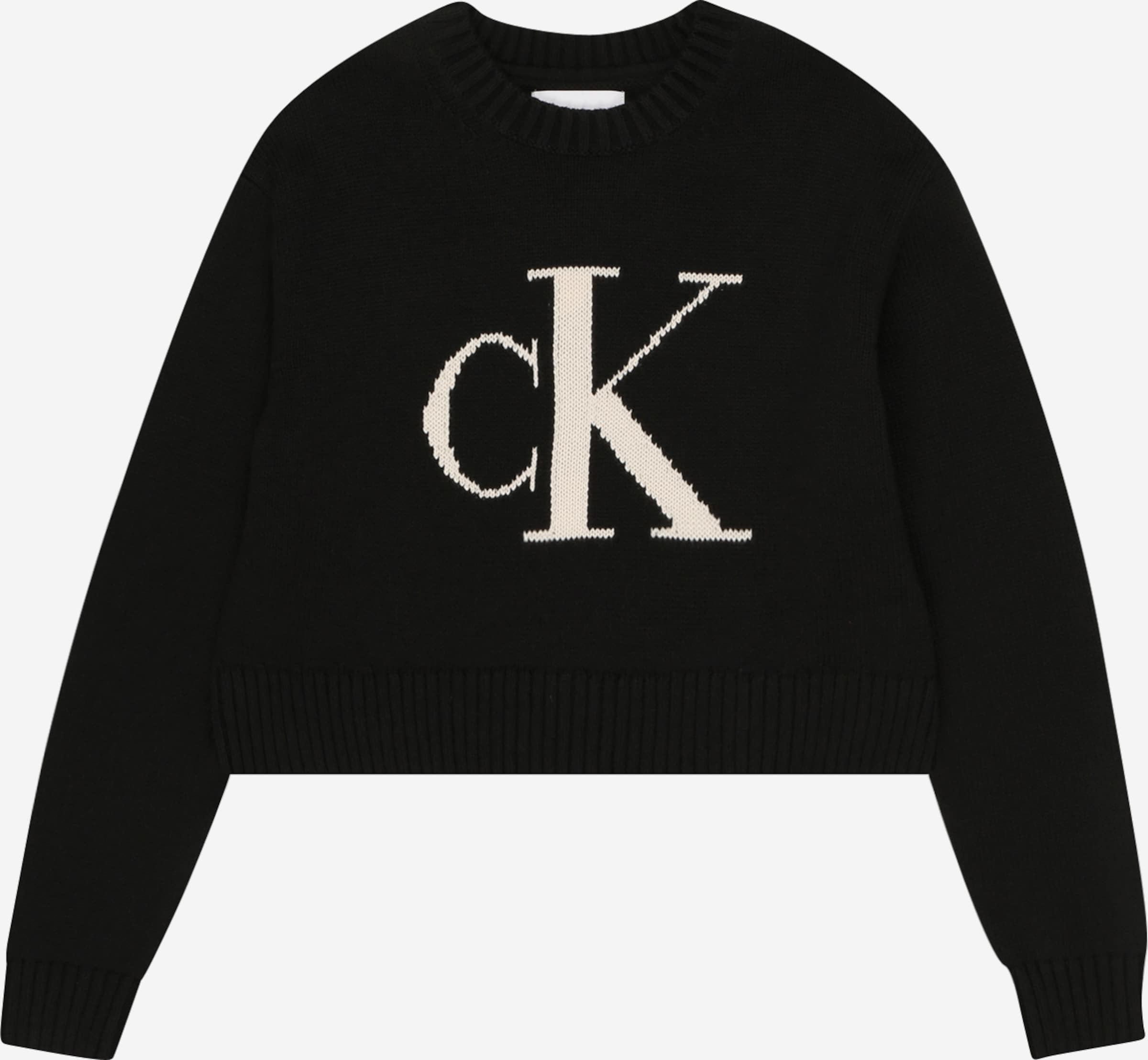 tofu buffet Tenslotte Calvin Klein Jeans Sweater in Black | ABOUT YOU