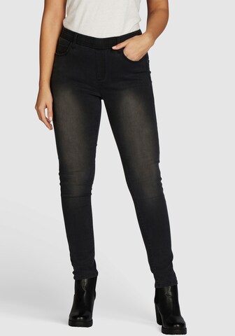 Navigazione Skinny Jeggings in Schwarz: predná strana