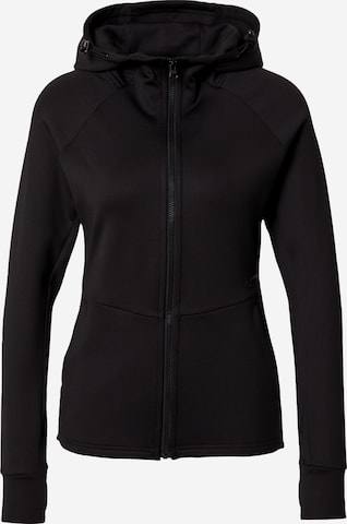 aim'n Athletic Zip-Up Hoodie in Black: front