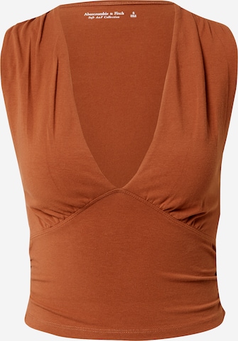 Top di Abercrombie & Fitch in marrone: frontale