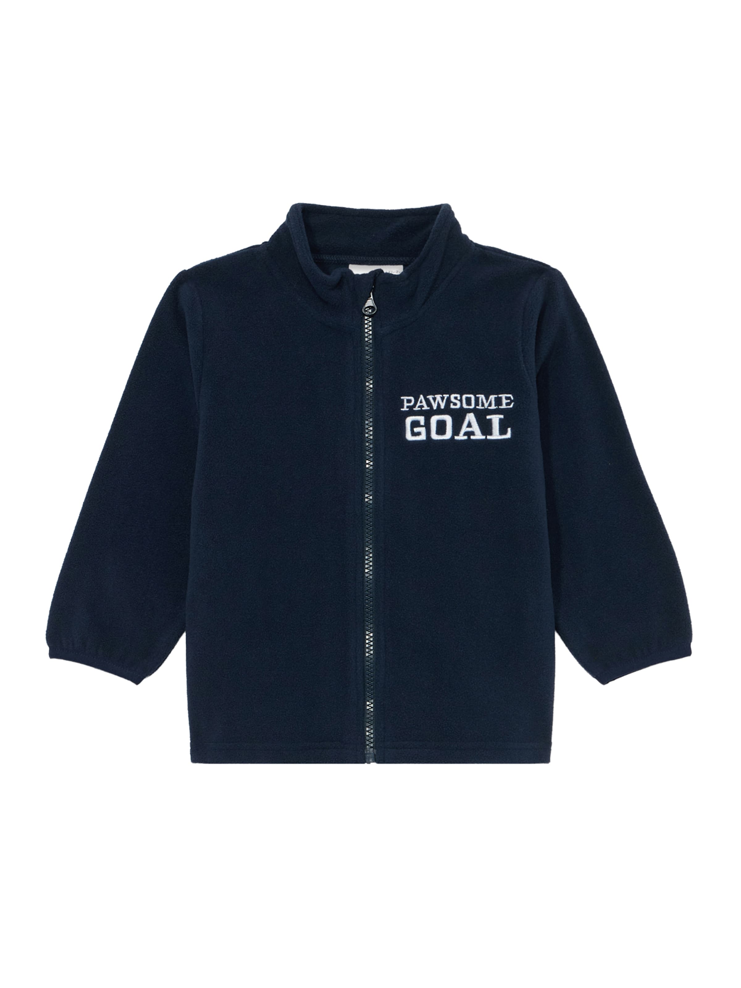 NAME IT Fleece jas 'NMMJOHAN PAW' in Blauw: voorkant