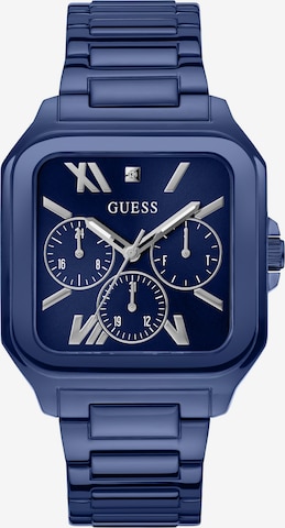 GUESS Analoog horloge 'INTEGRITY' in Blauw: voorkant