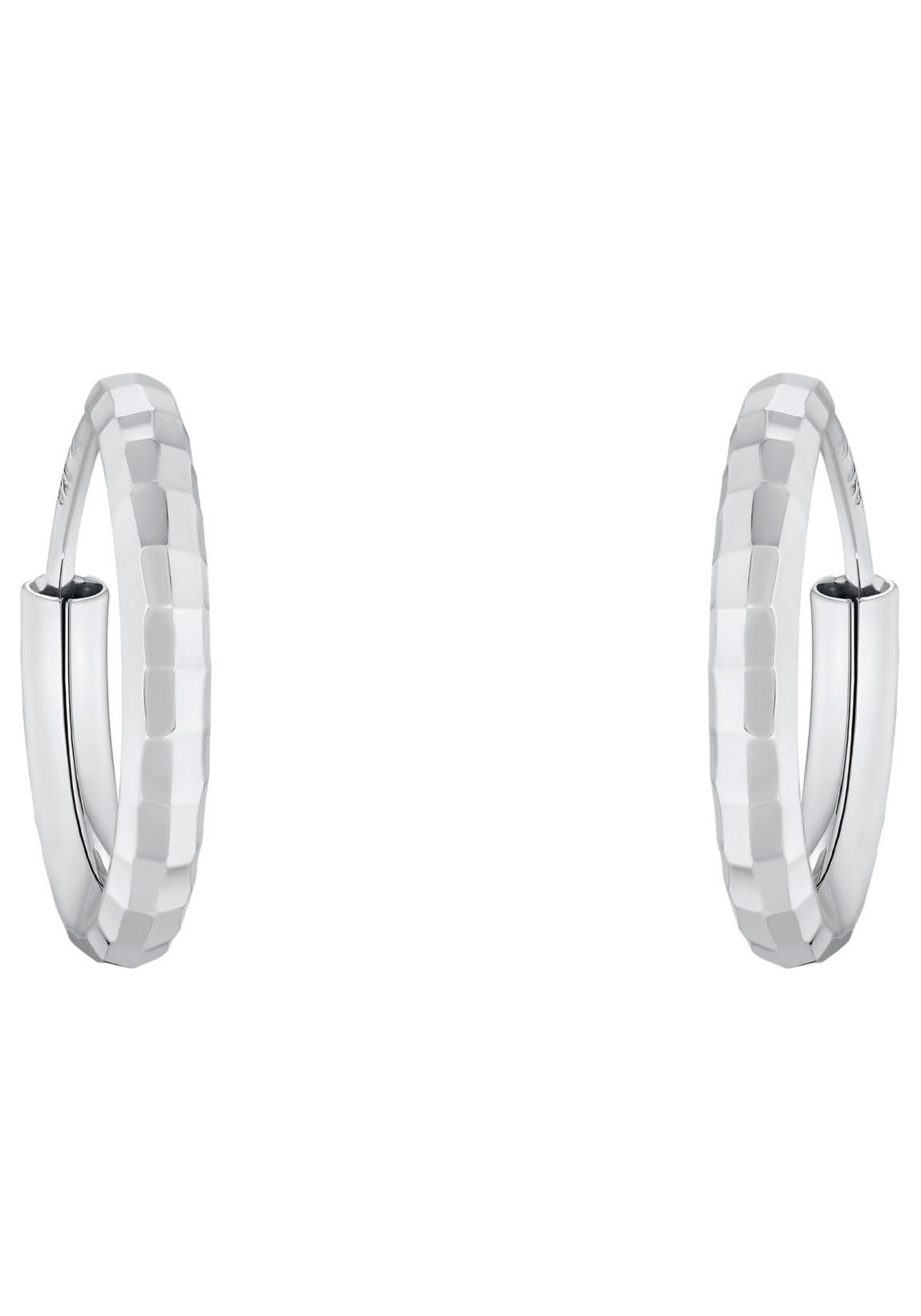 AMOR Earrings in Silver: front