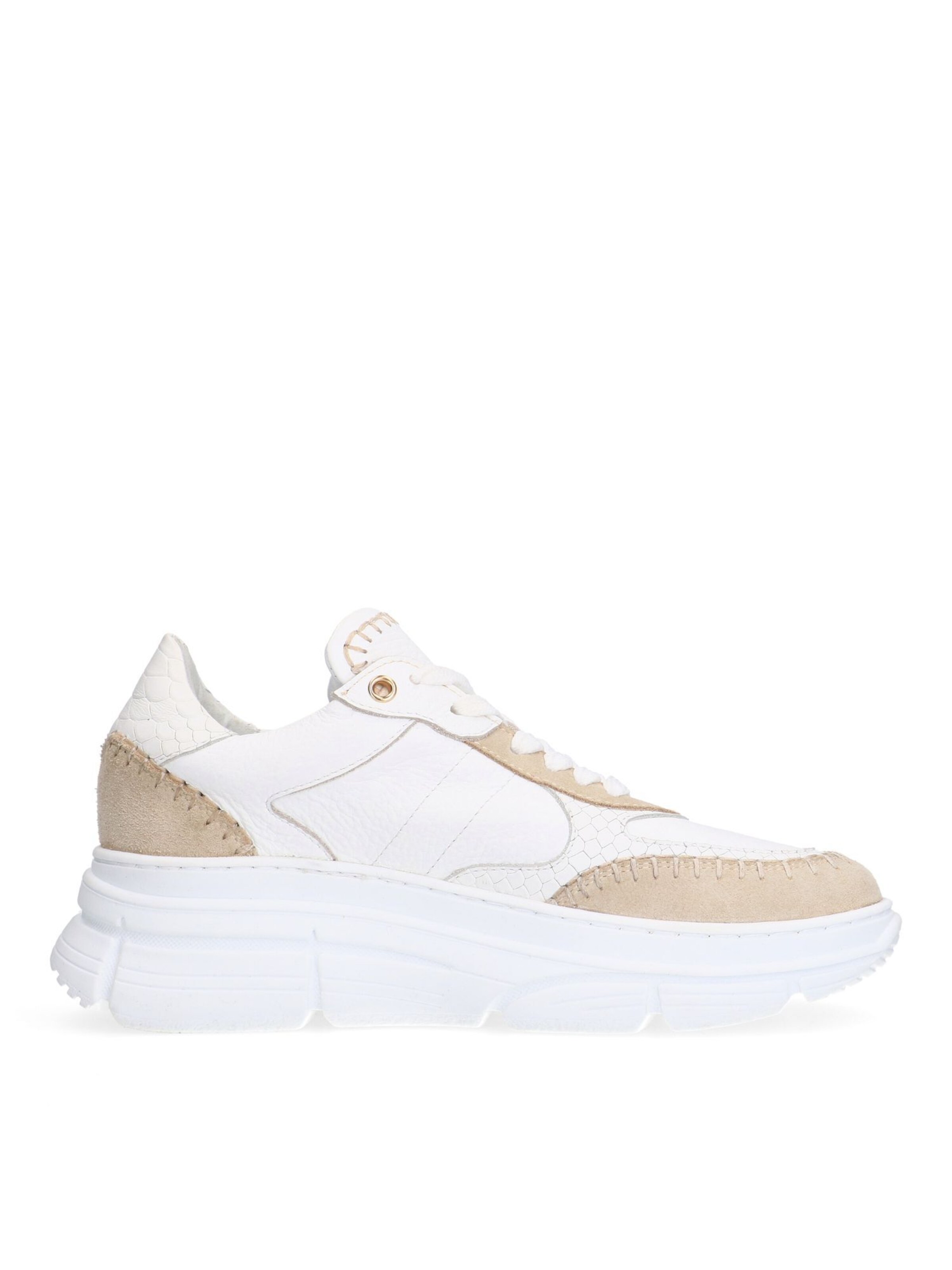 MANFIELD Sneakers laag in Beige