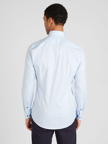 OLYMP Slim fit Zakelijk overhemd 'Level 5' in Blauw