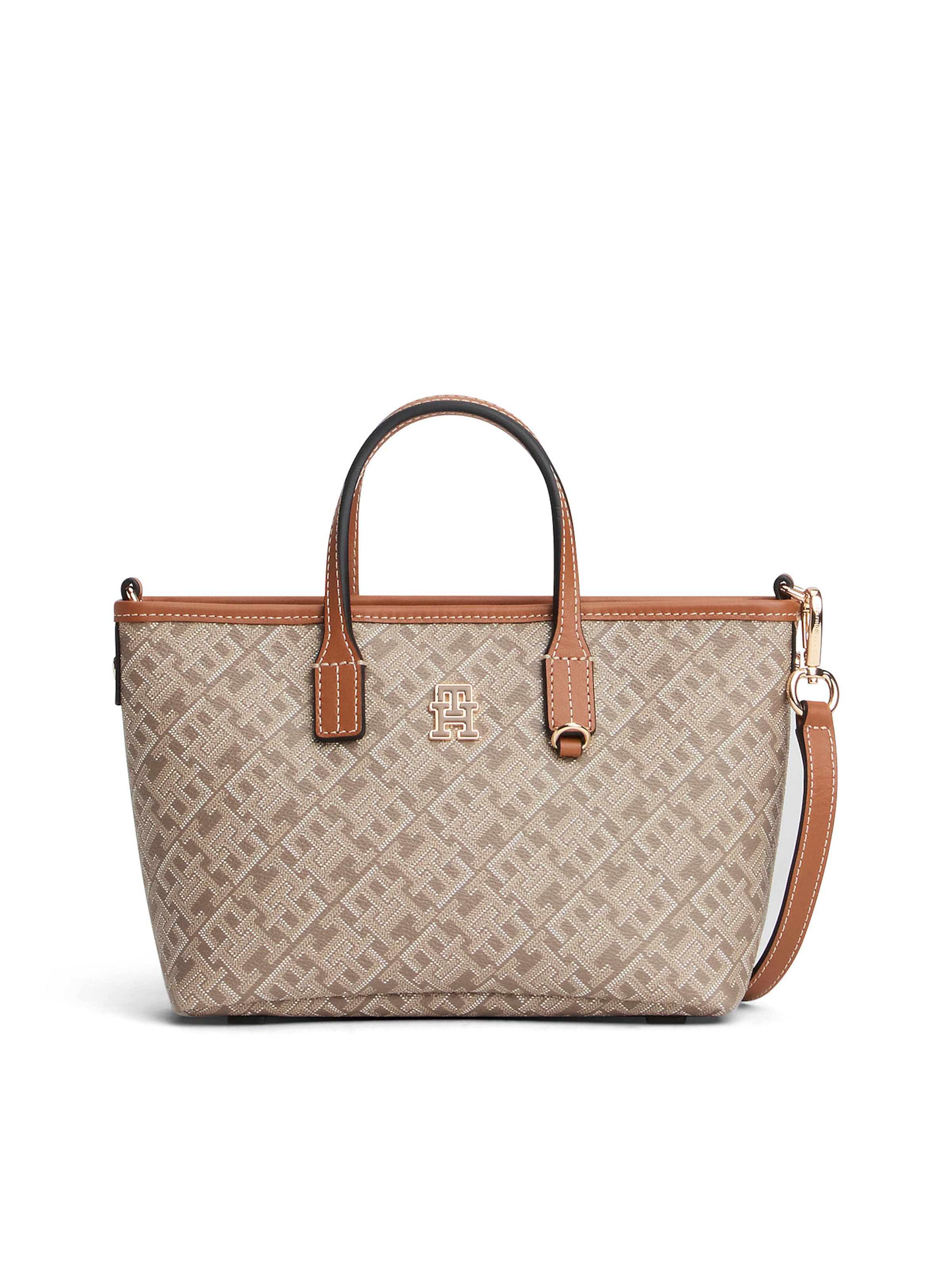 Sacs à main TOMMY HILFIGER en beige : devant