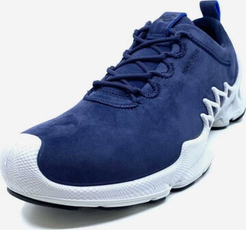 ECCO Sportieve veterschoen in Blauw: voorkant