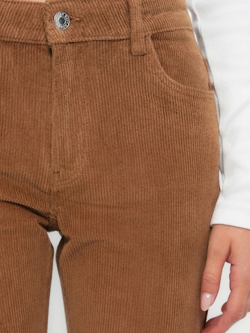 Noisy may Boot cut Pants 'NMHAZELL' in Brown