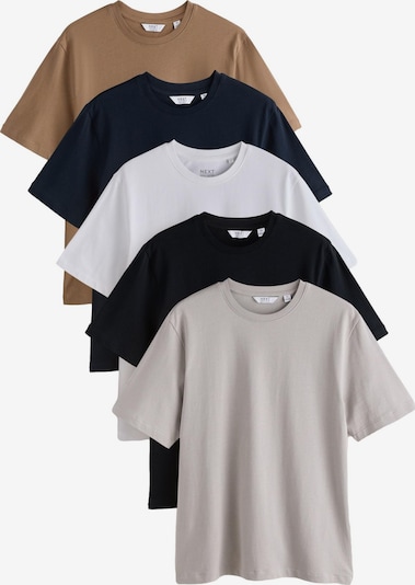 Next Shirt in L in Navy / Light brown / Grey / Black / White, Item view
