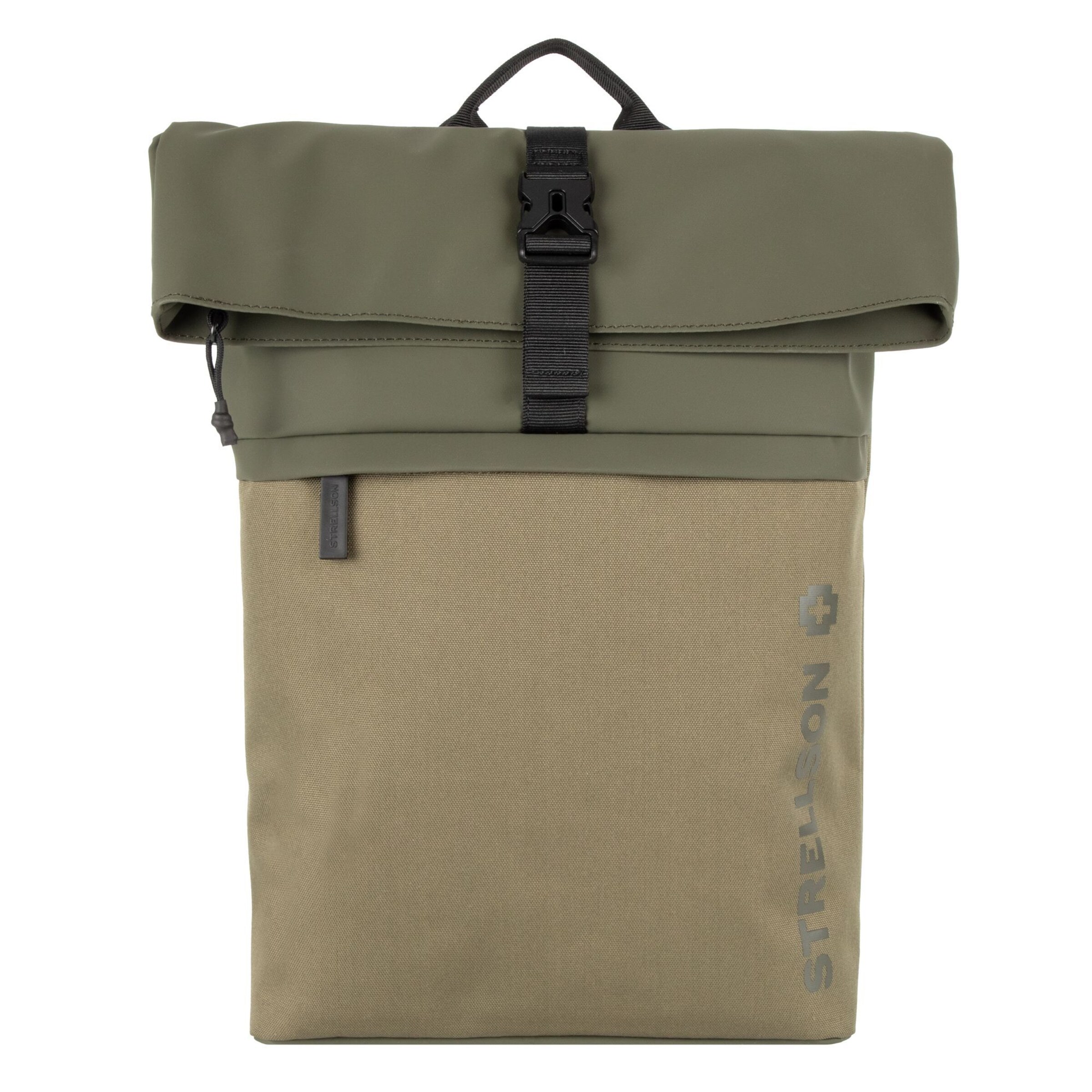 STRELLSON Rucksack 'Alperton Eddie Daypack' in Beige, Oliv ABOUT YOU