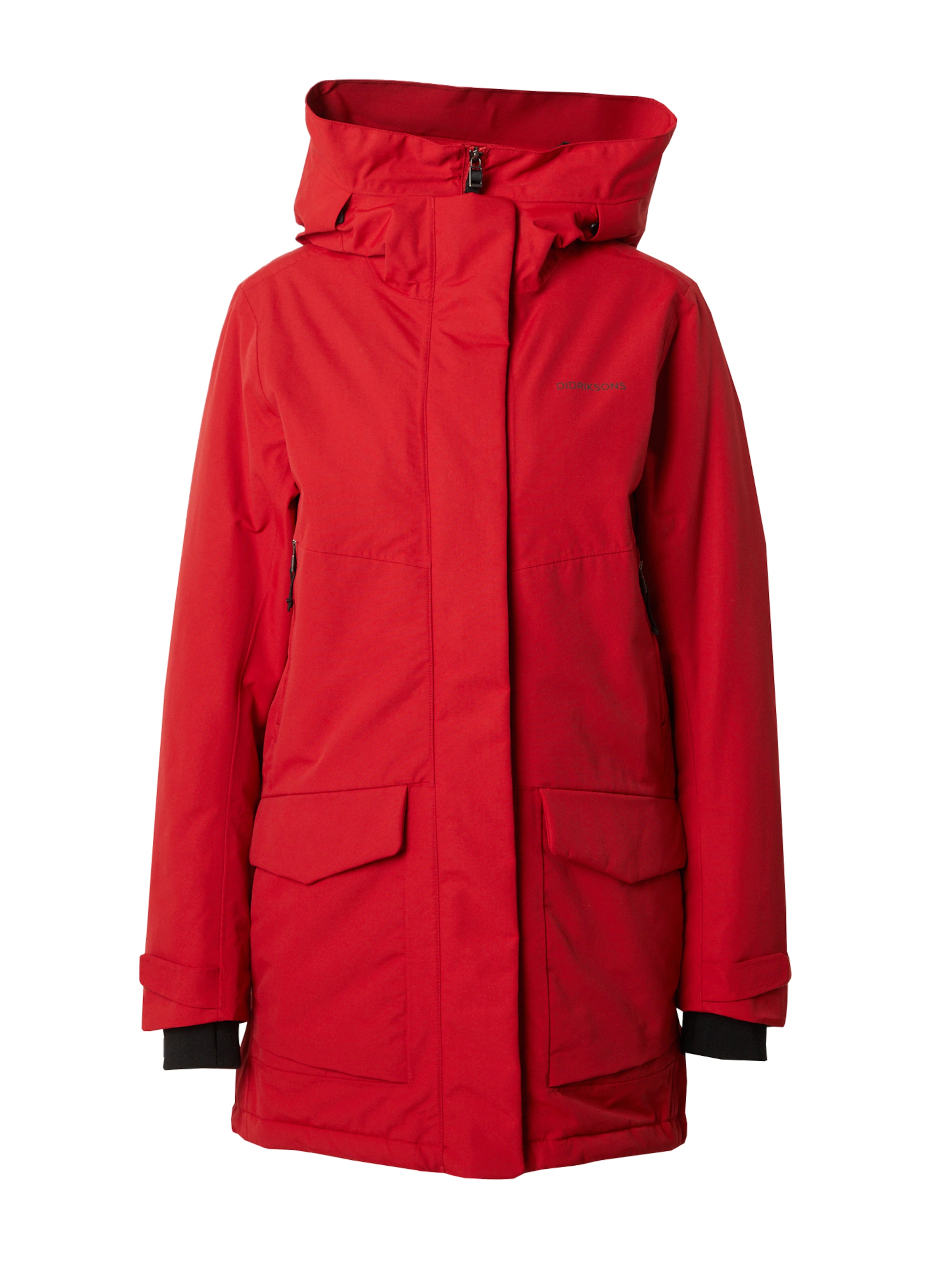 Didriksons Outdoorjacka i röd: framsida