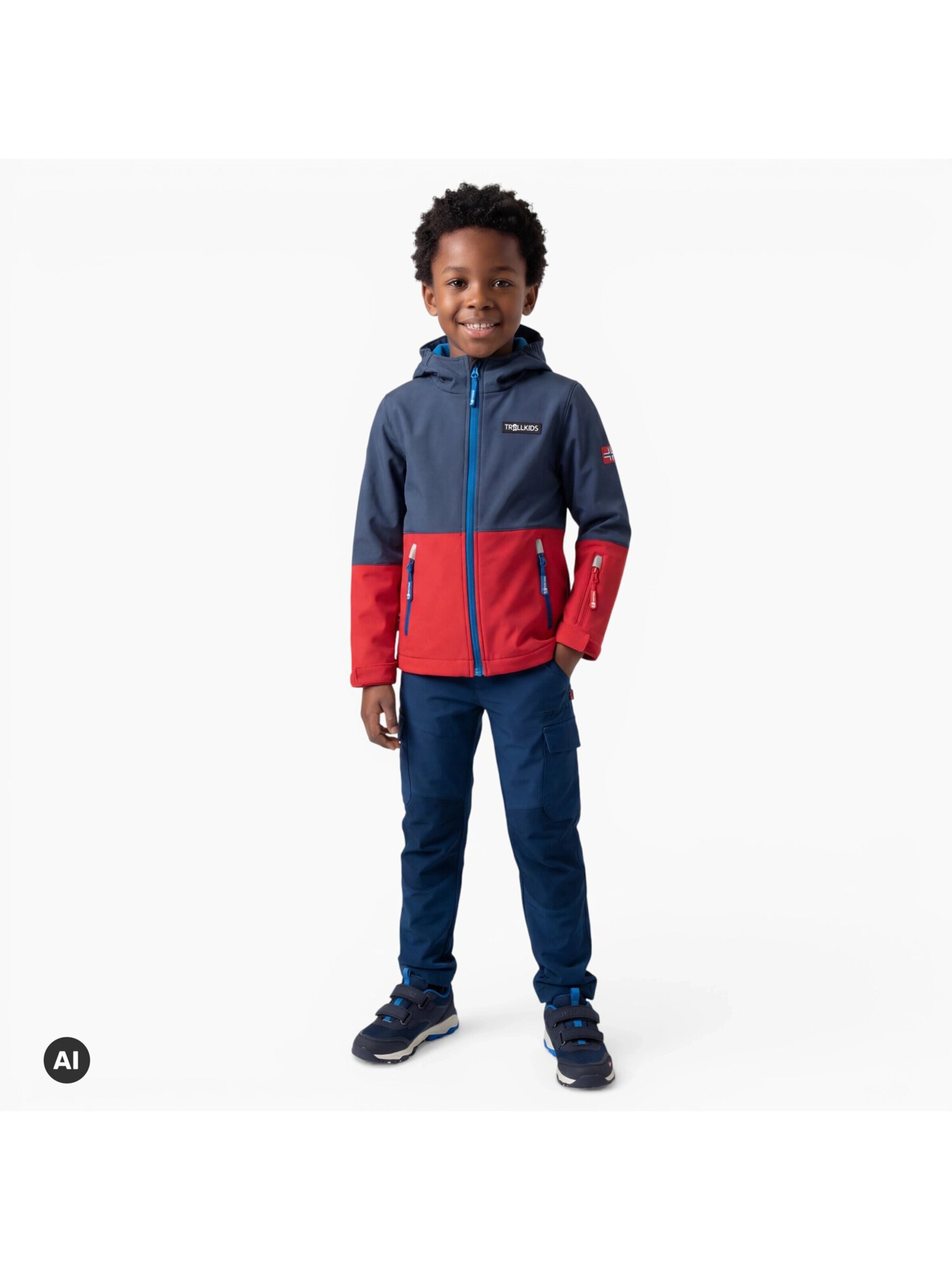 TROLLKIDS Outdoor jacket in Red