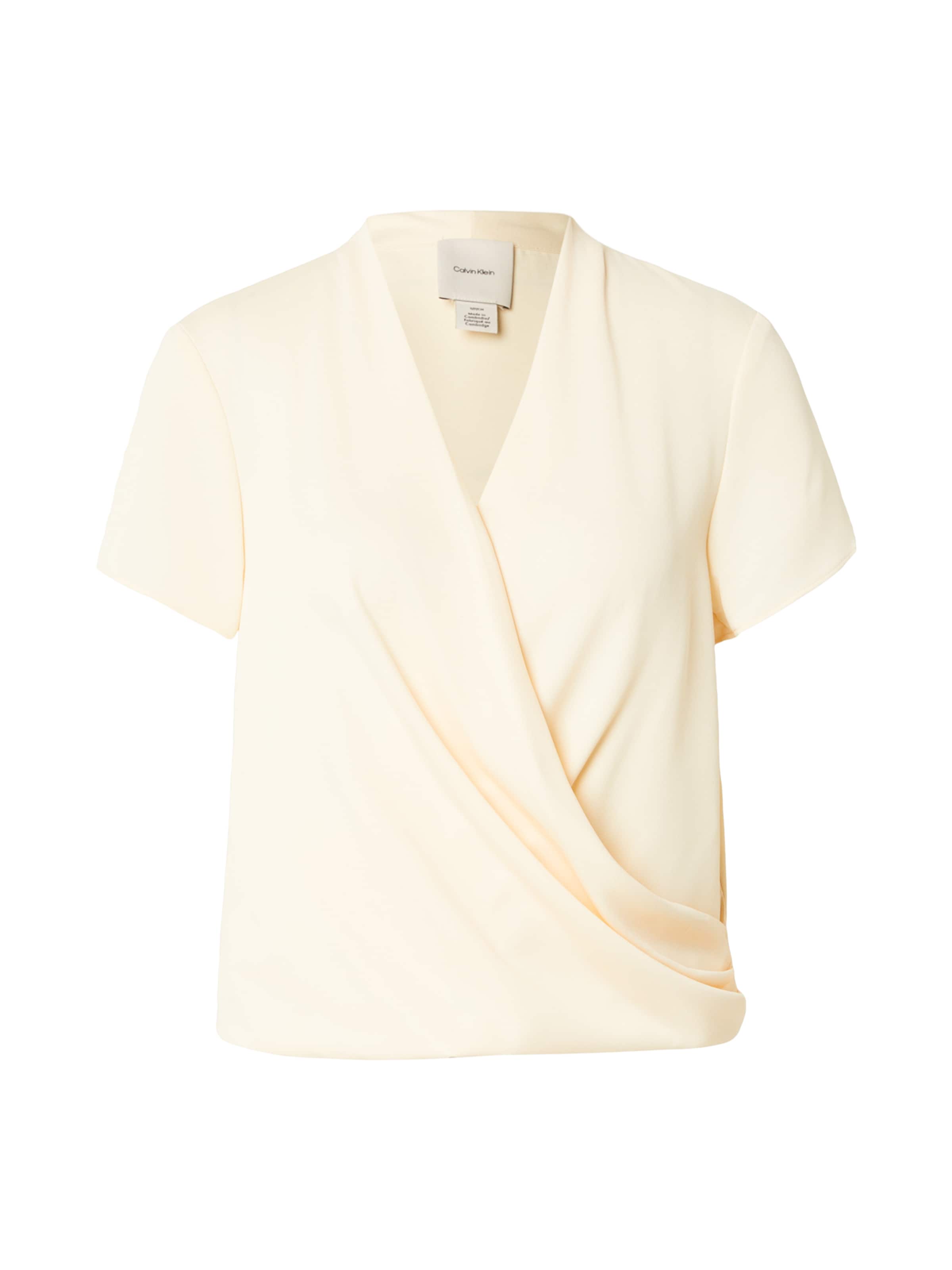 balts Calvin Klein Blūze: no priekšpuses