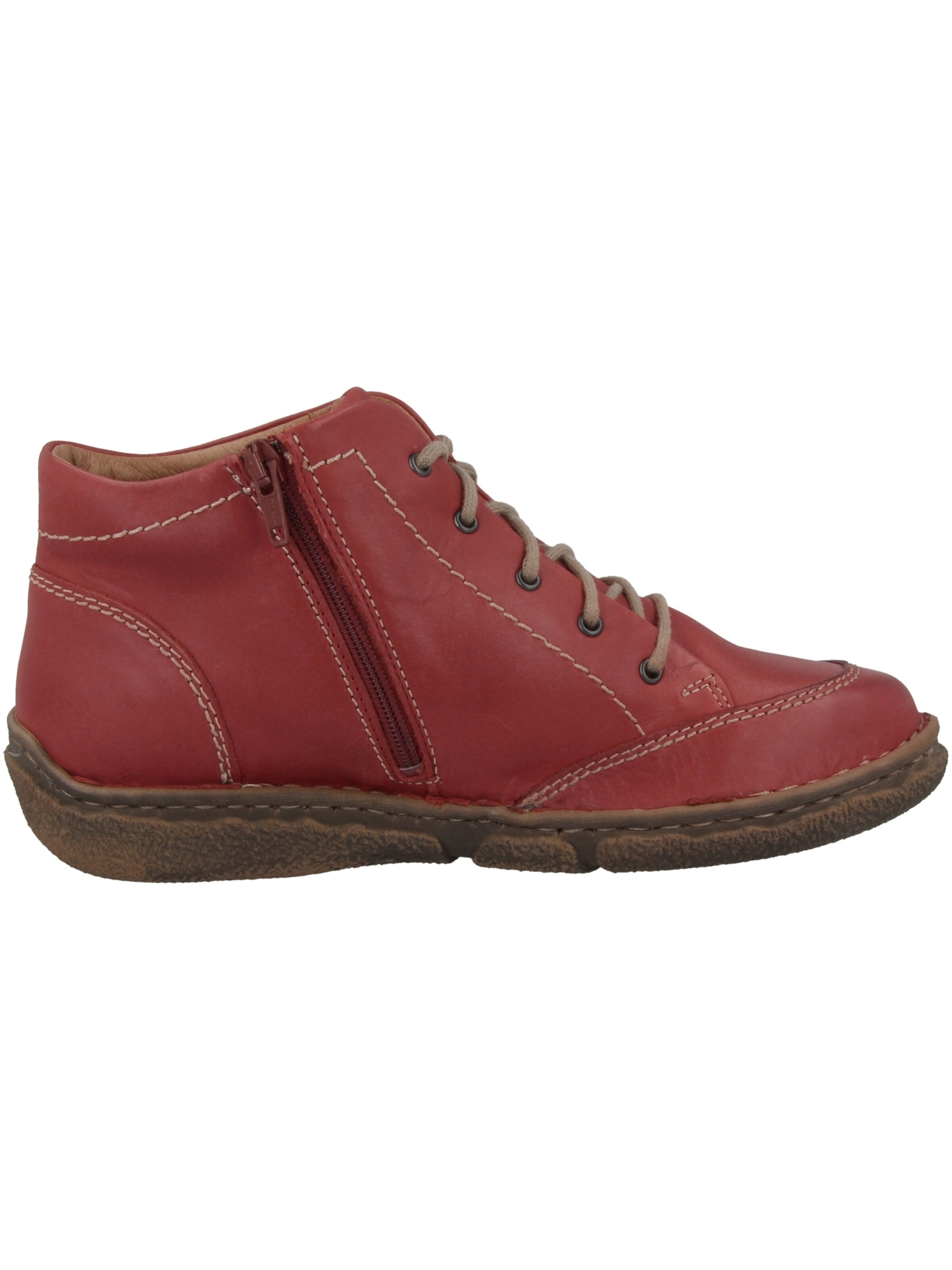 JOSEF SEIBEL Lace-Up Ankle Boots 'Neele' in Red