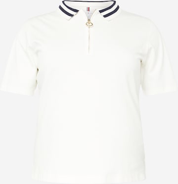 Tommy Hilfiger Curve قميص بلون أبيض: الأمام