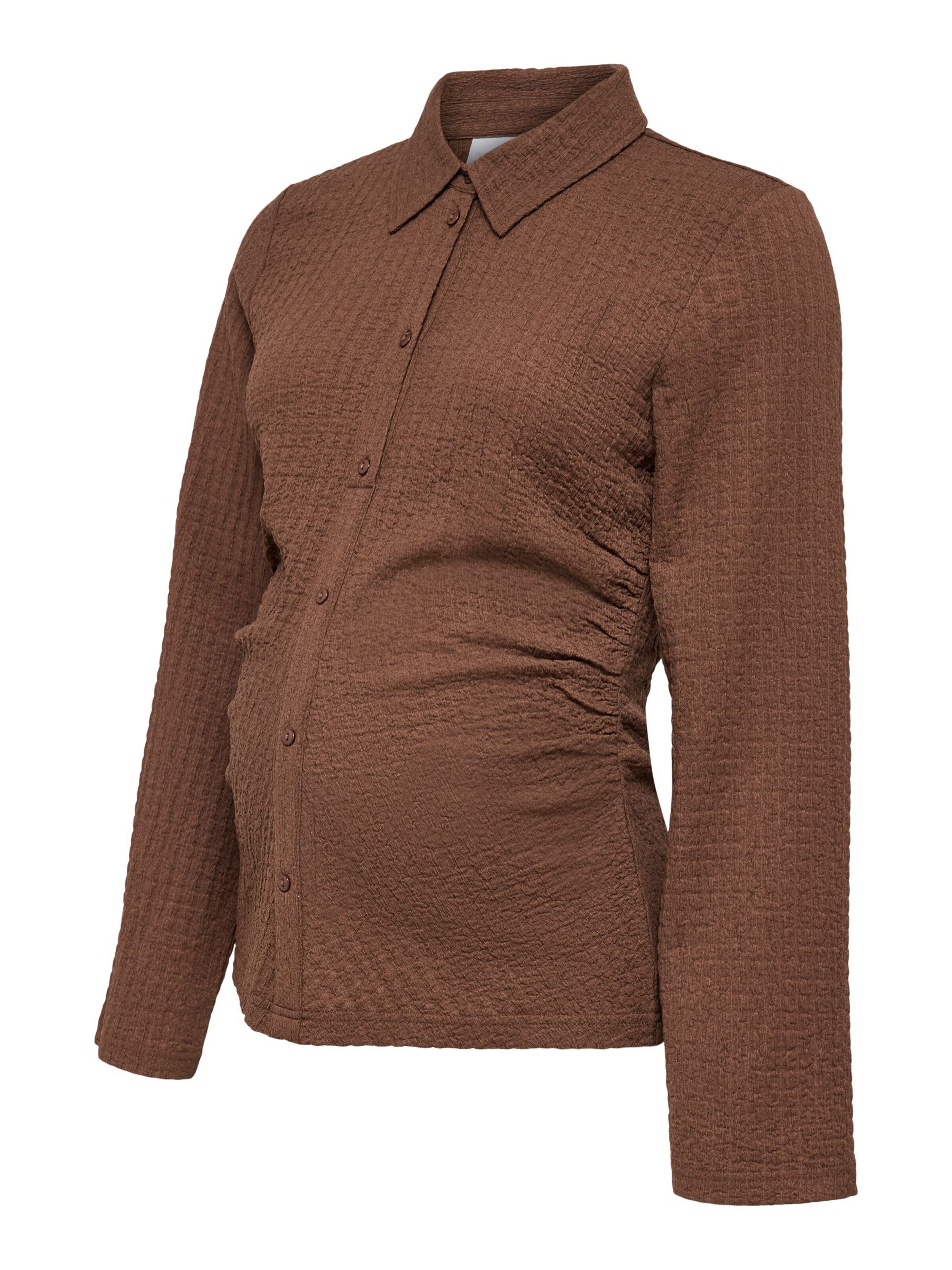 MAMALICIOUS Blouse in Brown: front